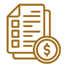 Document icon with dollar sign overlay.
